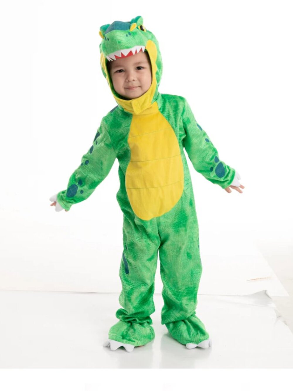 Spooktacular Creations Green T-REX Costume Chikd Unisex Small 5-Yrs. NWT